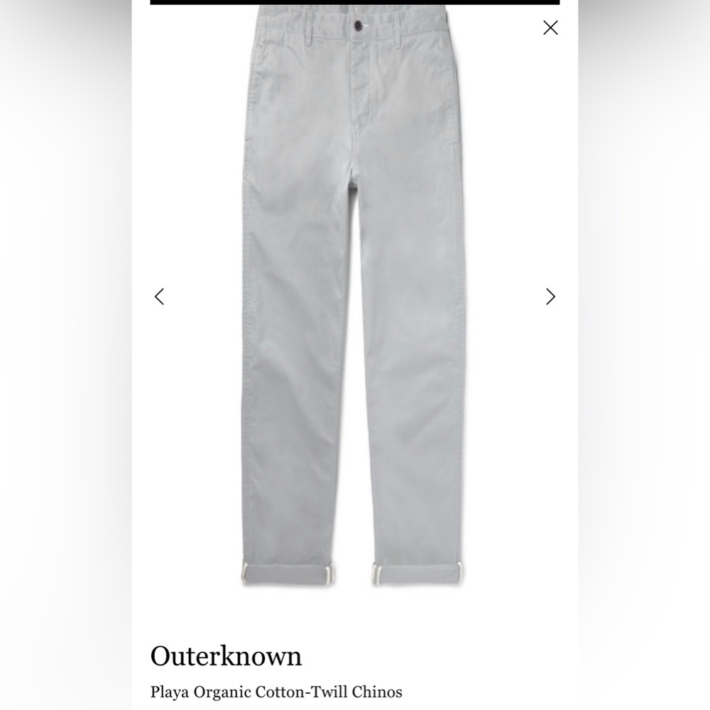 Outerknown Cotton-Twill Chinos